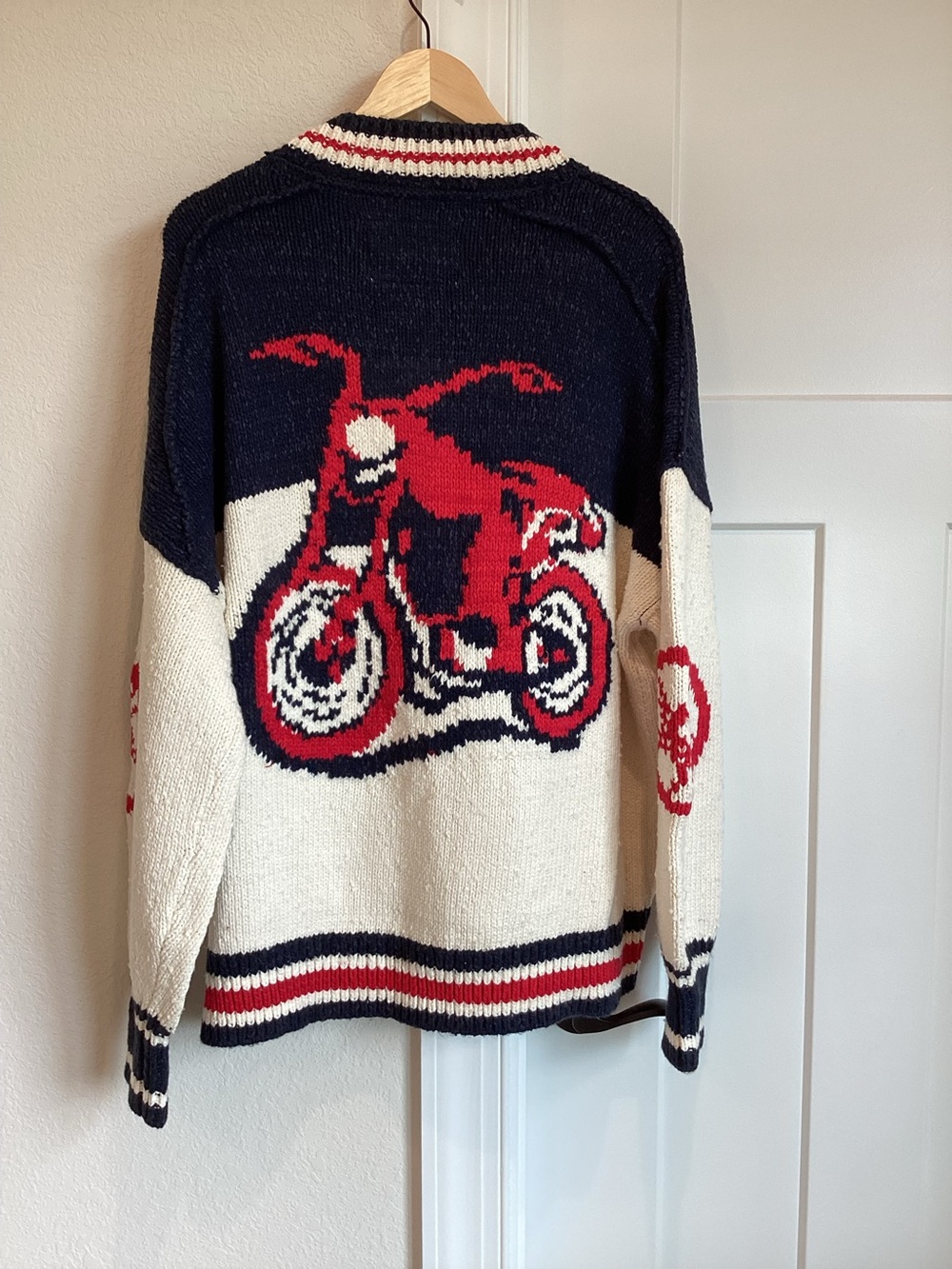 Anthropologie Motorcycle Sweater Cotton Blend Cardigan Pilcro NEW Novelty - Picture 7 of 14